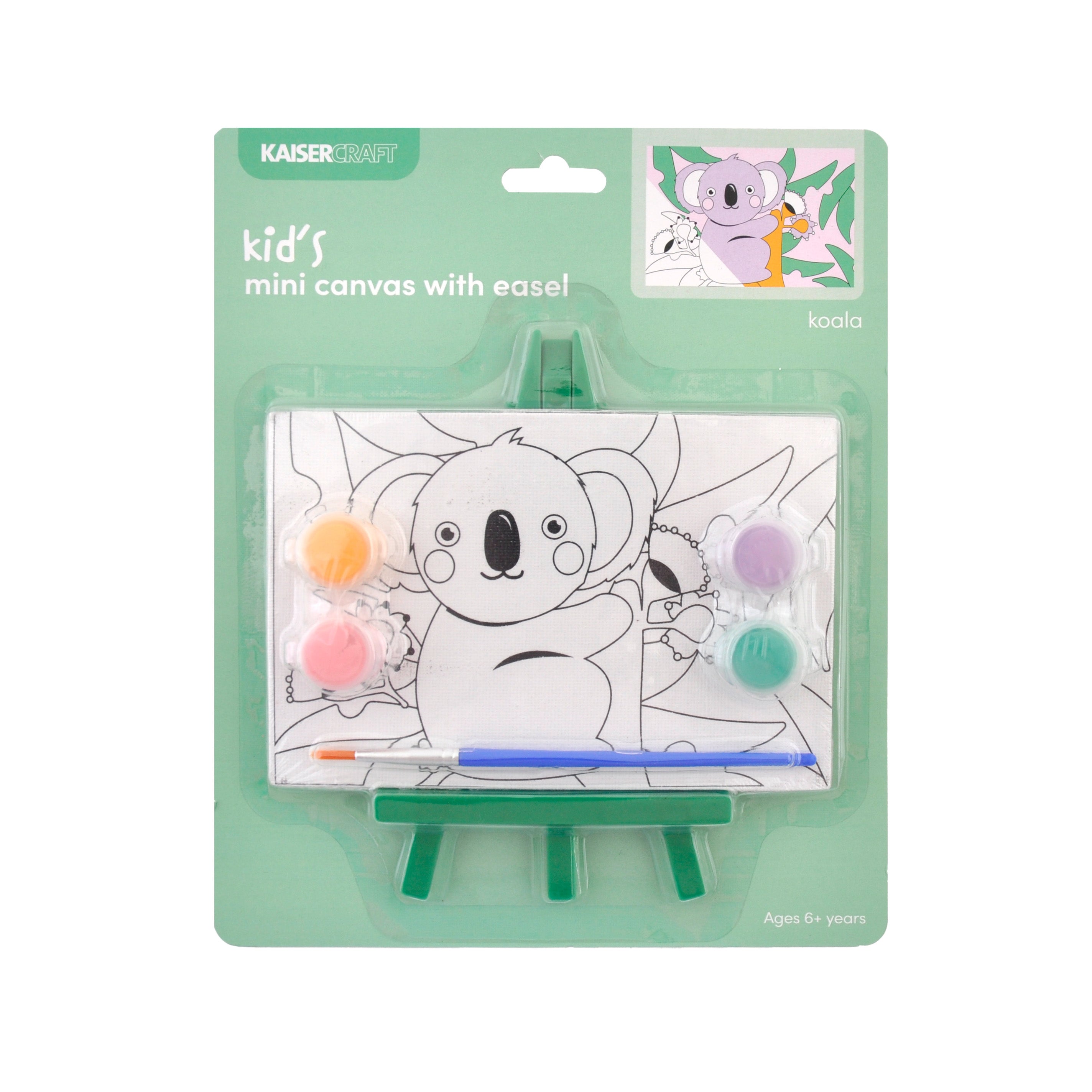 Kids Mini Canvas with Easel - Koala